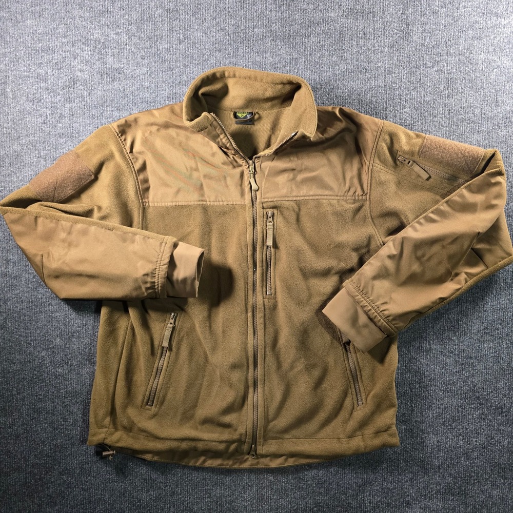 Condor Alpha Tactical Fleece Jacket Mens XL Coyote Brown 601 Full Zip Military